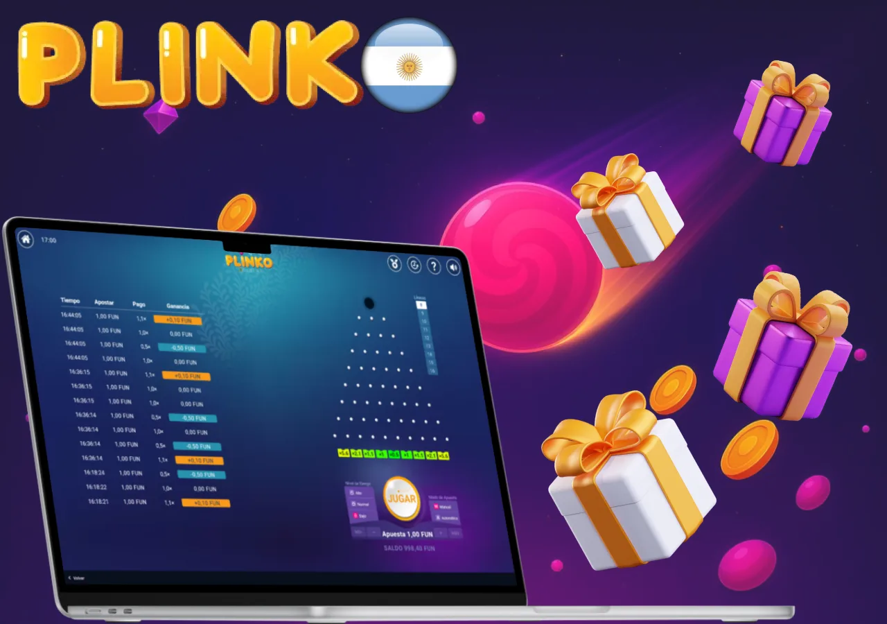 "Bonificaciones y recompensas al jugar Plinko en línea desde Argentina