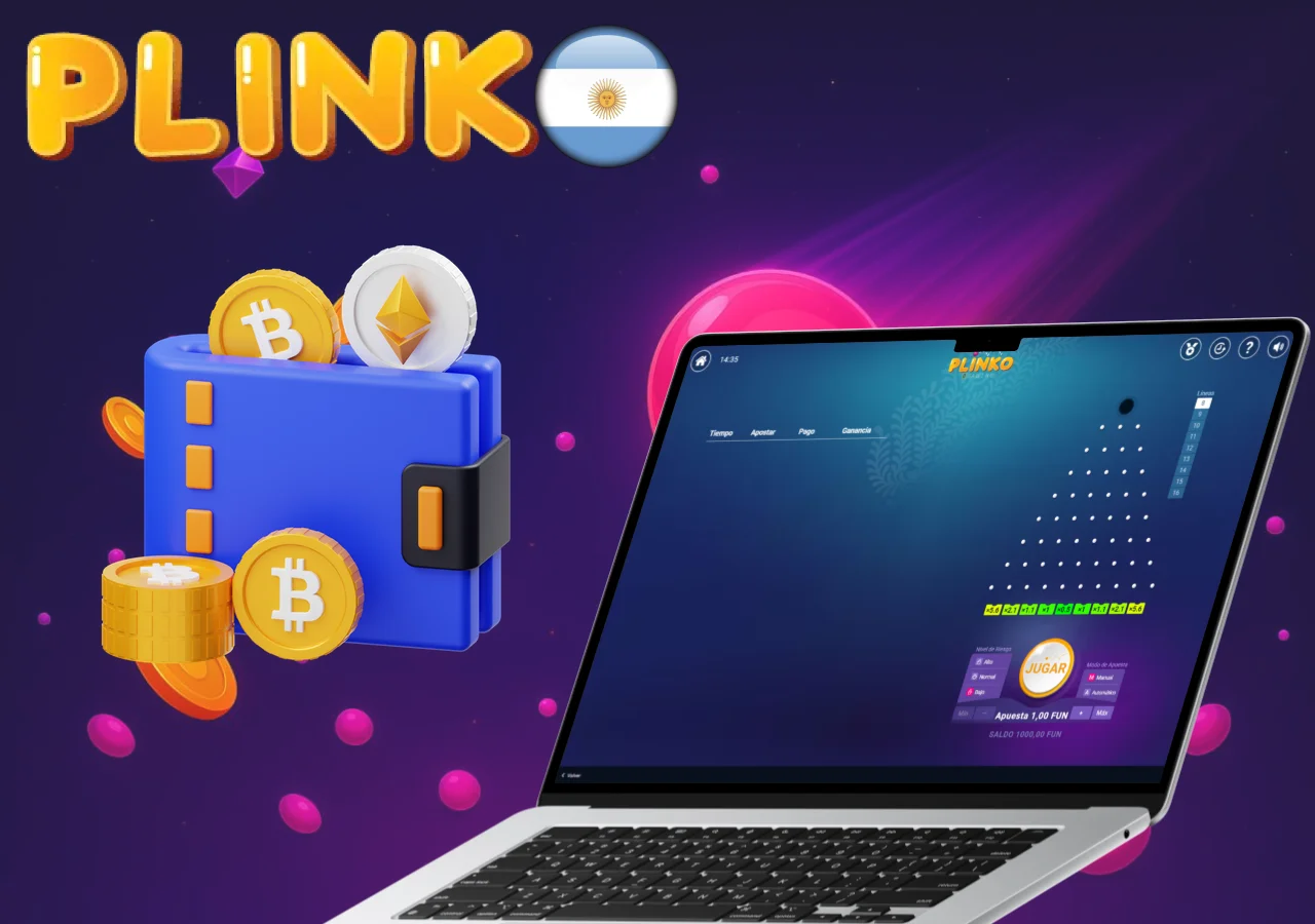 Juega Plinko en Argentina utilizando criptomonedas como Bitcoin y Ethereum